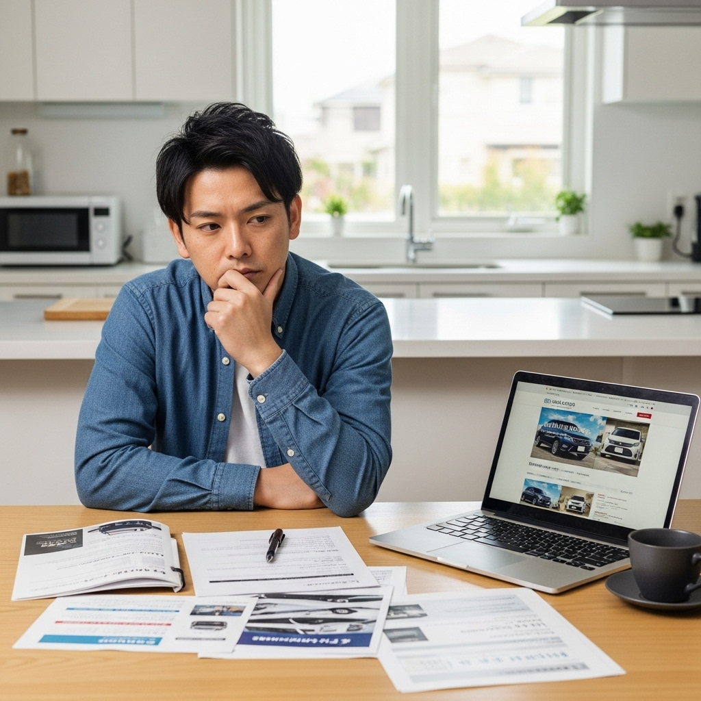 30代パパカーリースに悩んでいる　にほんじん 